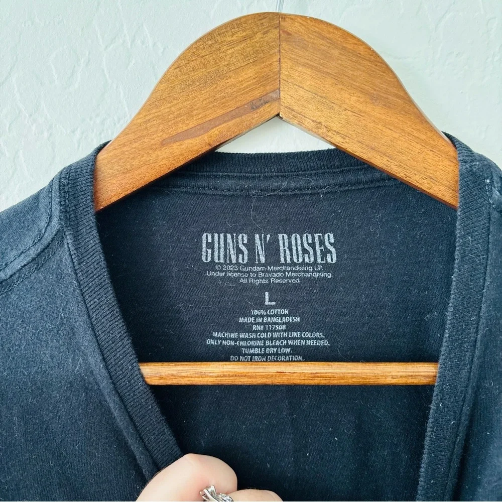 Guns N’ Roses Black Graphic Cotton‎ T-Shirt Size Large